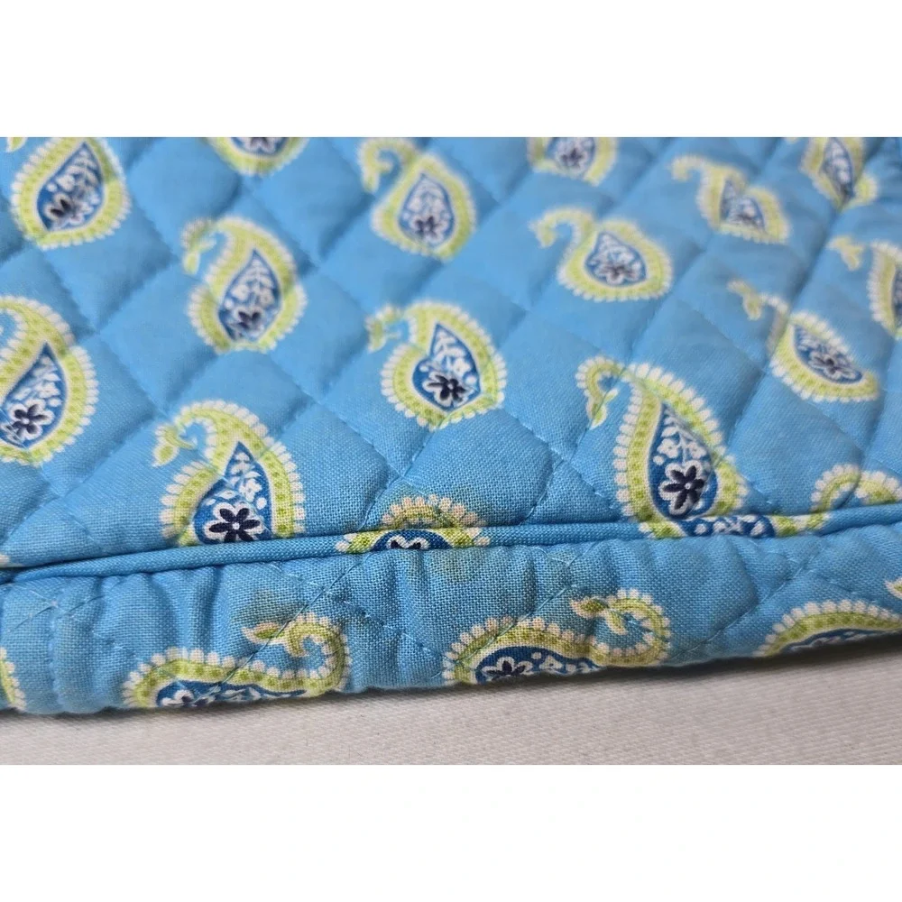 Vera Bradley Laptop Bag Bermuda Blue Paisley Travel Case - Retired Design